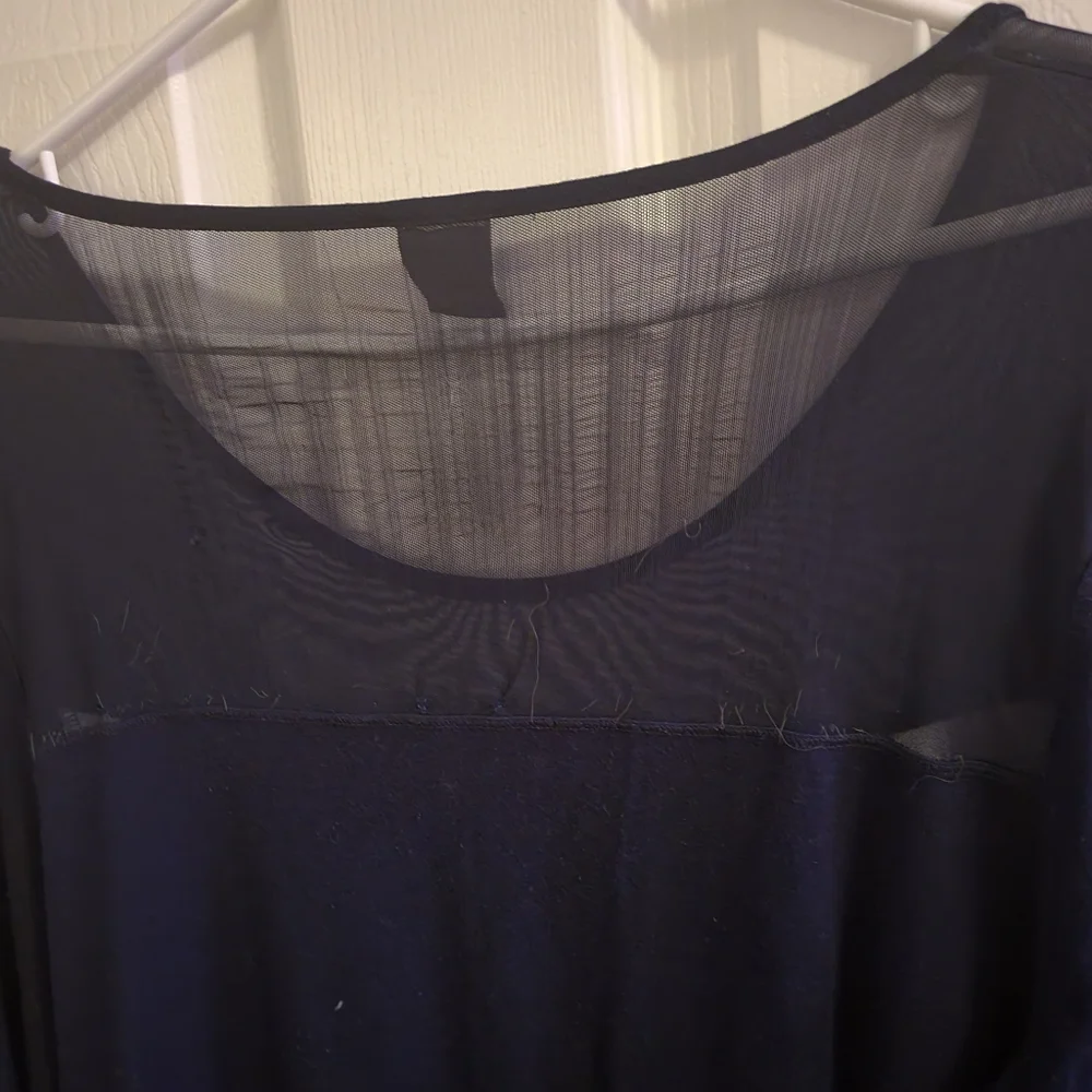 Dolcezza Navy Blue Long Sleeves Shirt size 12 & 3 other blouses size 12 - Picture 6 of 12